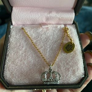 Juicy couture crown necklace